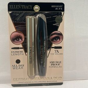 Ellen Tracy Midnight Black  Extreme Length 3X Volume All Day Wear Mascara.